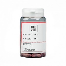 Belle&Bio Circulation + 120 Capsule Beneficii Circulation +: tonic venos, ajuta in cazul picioarelor grele si obosite, ajuta cir